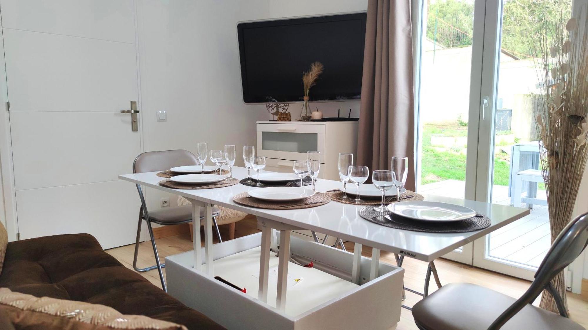 Pomponne The Little Oak - Tiny House With Bed On Mezzanine & Terrace - From 1 To 4 P Disney, Paris & Cdg מראה חיצוני תמונה