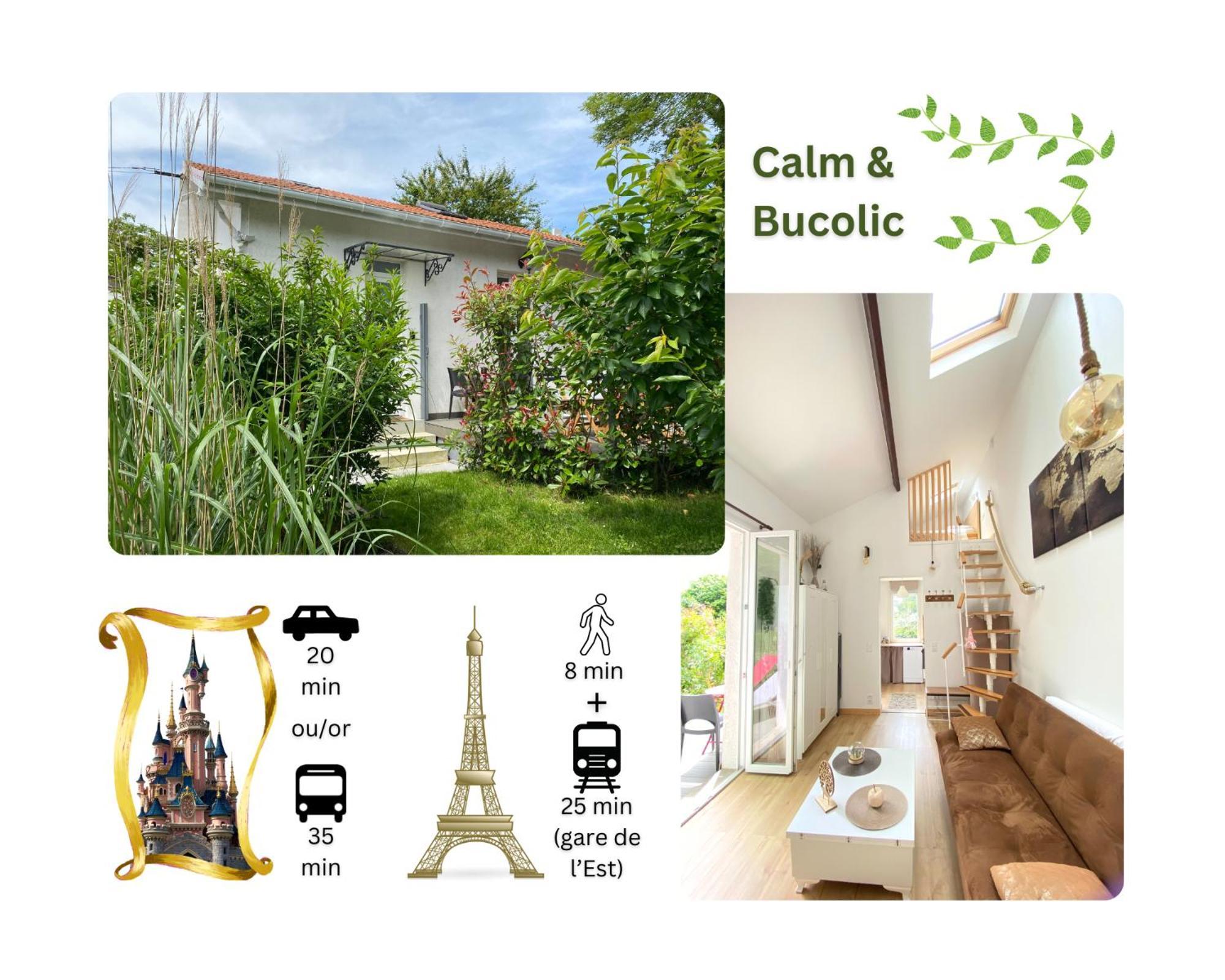 Pomponne The Little Oak - Tiny House With Bed On Mezzanine & Terrace - From 1 To 4 P Disney, Paris & Cdg מראה חיצוני תמונה